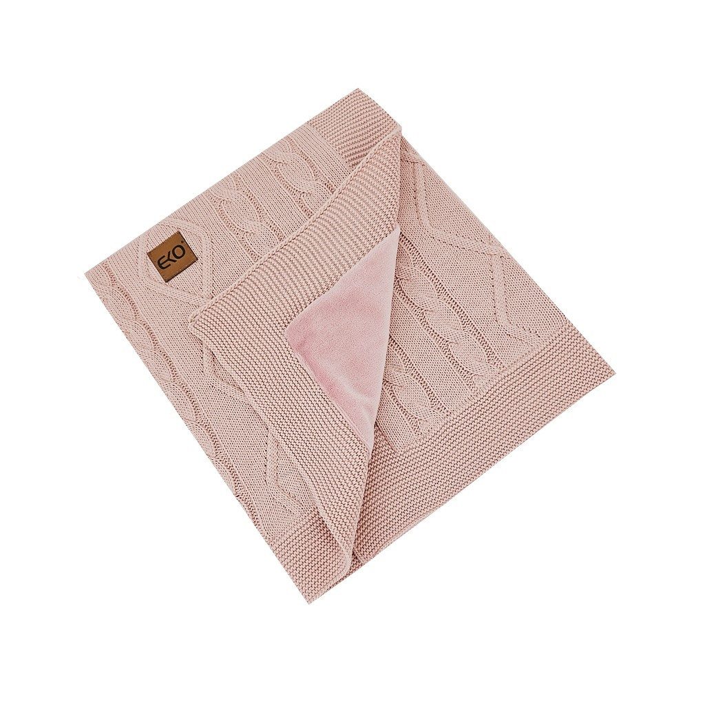 EKO Kasmír takaró szőrme béléssel Rose Pink 100x80 cm