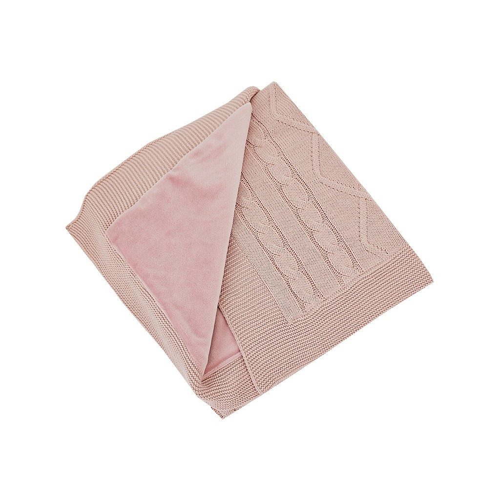 EKO Kasmír takaró szőrme béléssel Rose Pink 100x80 cm