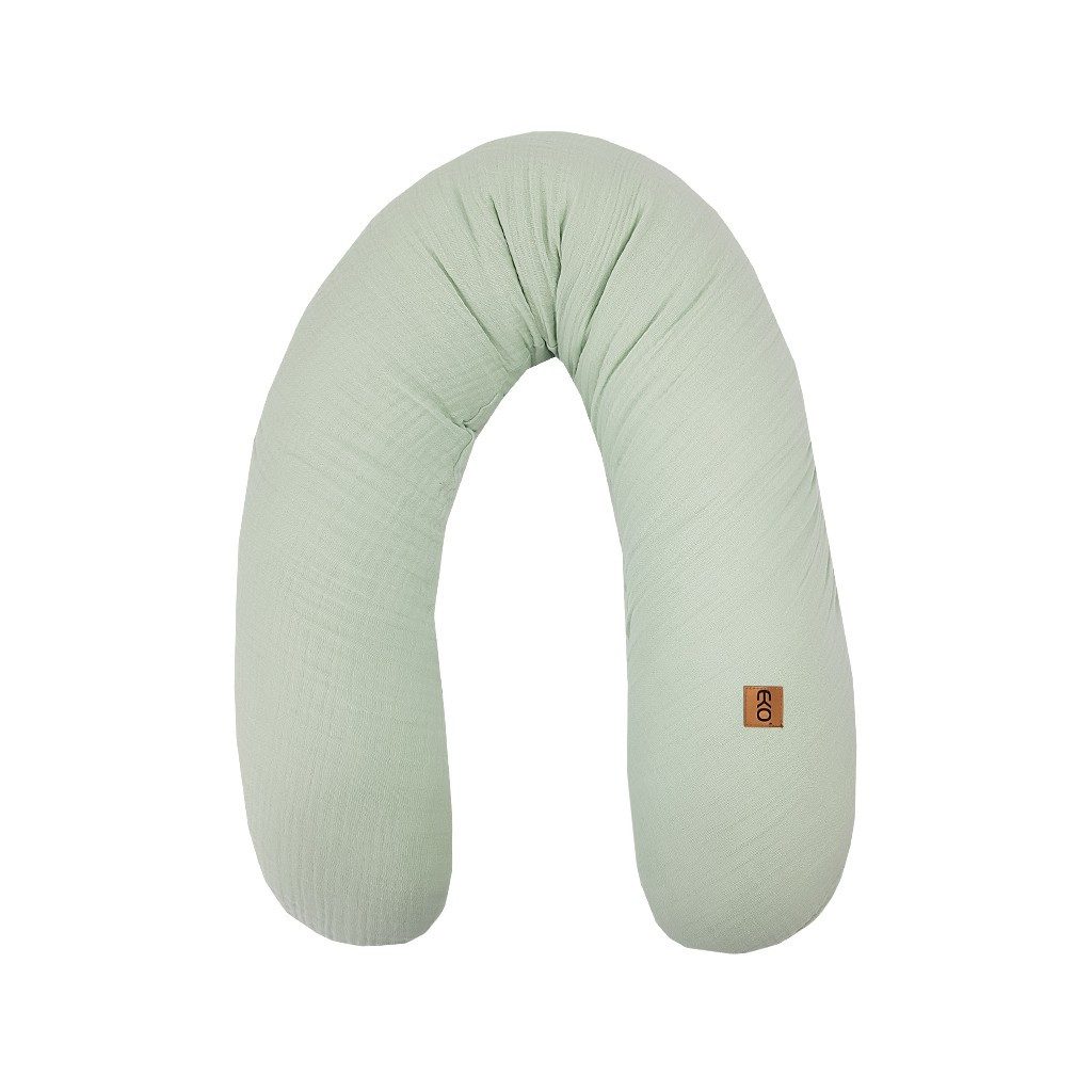 EKO Szoptatós párna muszlinból Mentol 180 cm