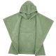 EKO Pončo pamutból kapucnival és fülekkel Olive green 75x120 cm