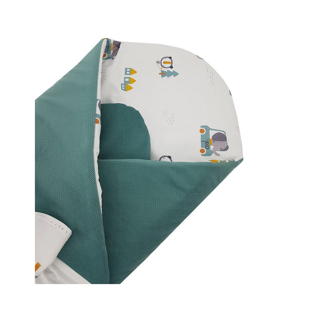 EKO Babatakaró pamutból velúrral és kókusz belsővel, Cars masnival 75x75cm