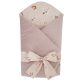 EKO Takaró pamutból kókusz kivehető betéttel VELVET My farm Powder pink 75x75 cm