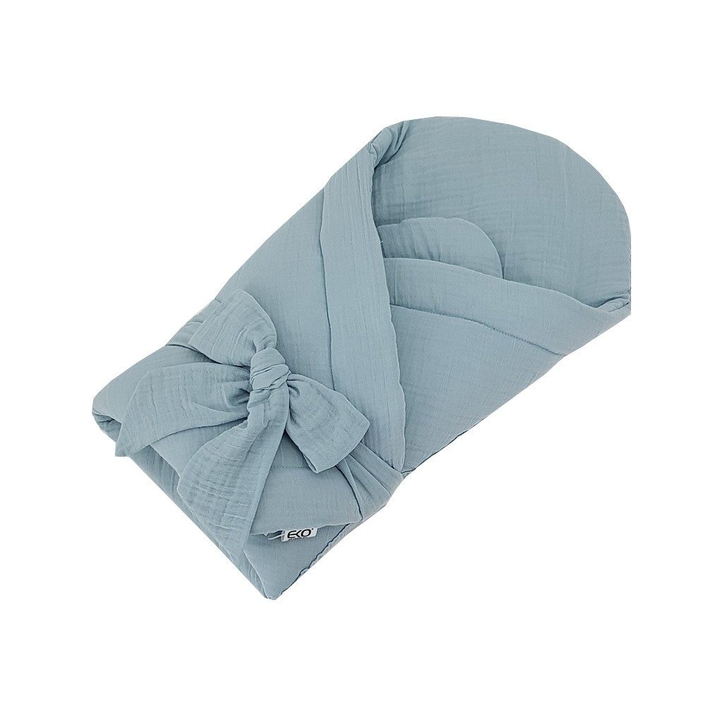 EKO Muszlin pólya merevítés nélkül Kék 75x75 cm