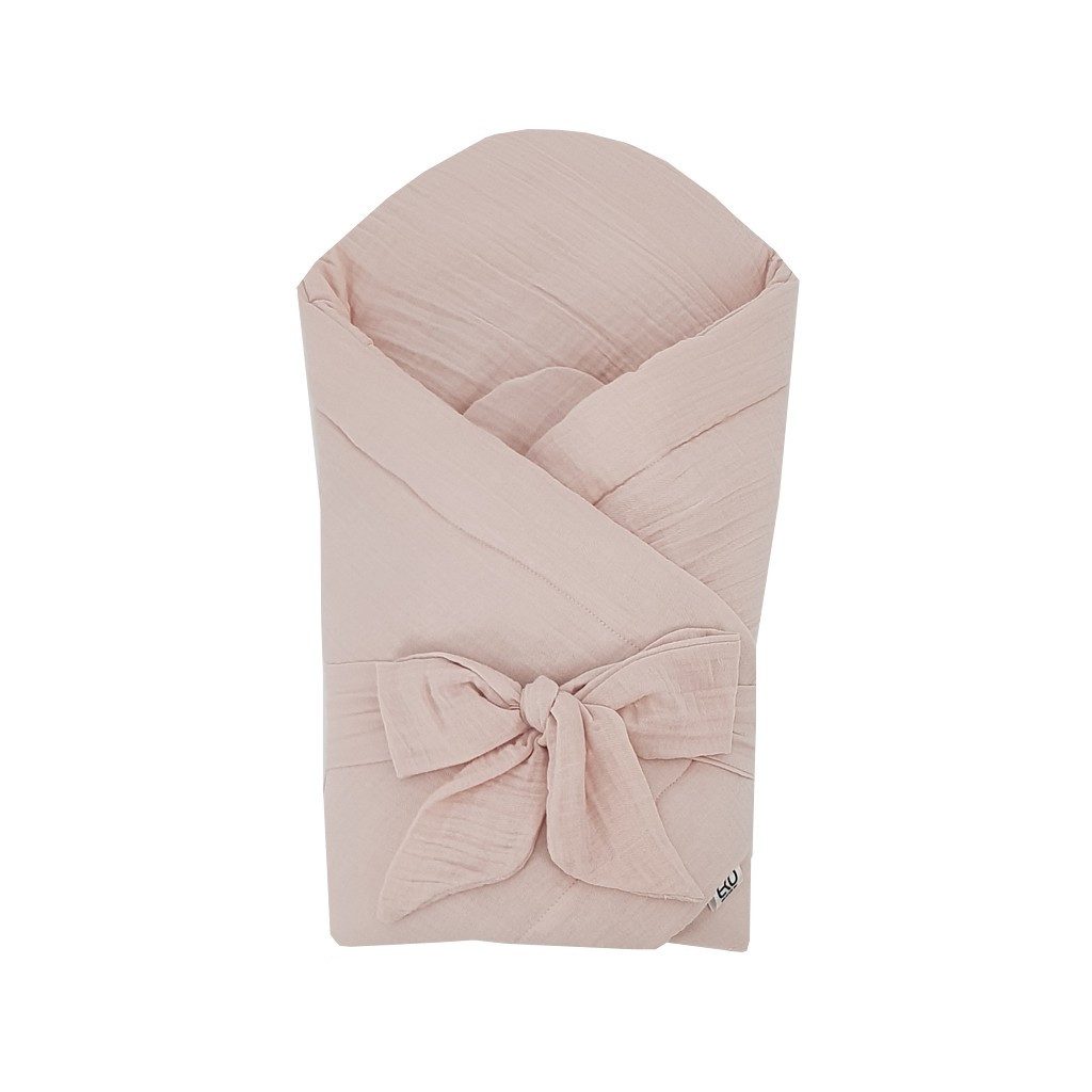 EKO Muszlin pólya megerősítés nélkül Powder pink 75x75 cm