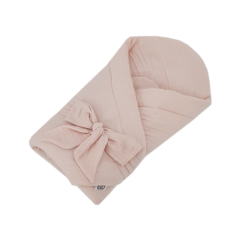 EKO Muszlin pólya megerősítés nélkül Powder pink 75x75 cm