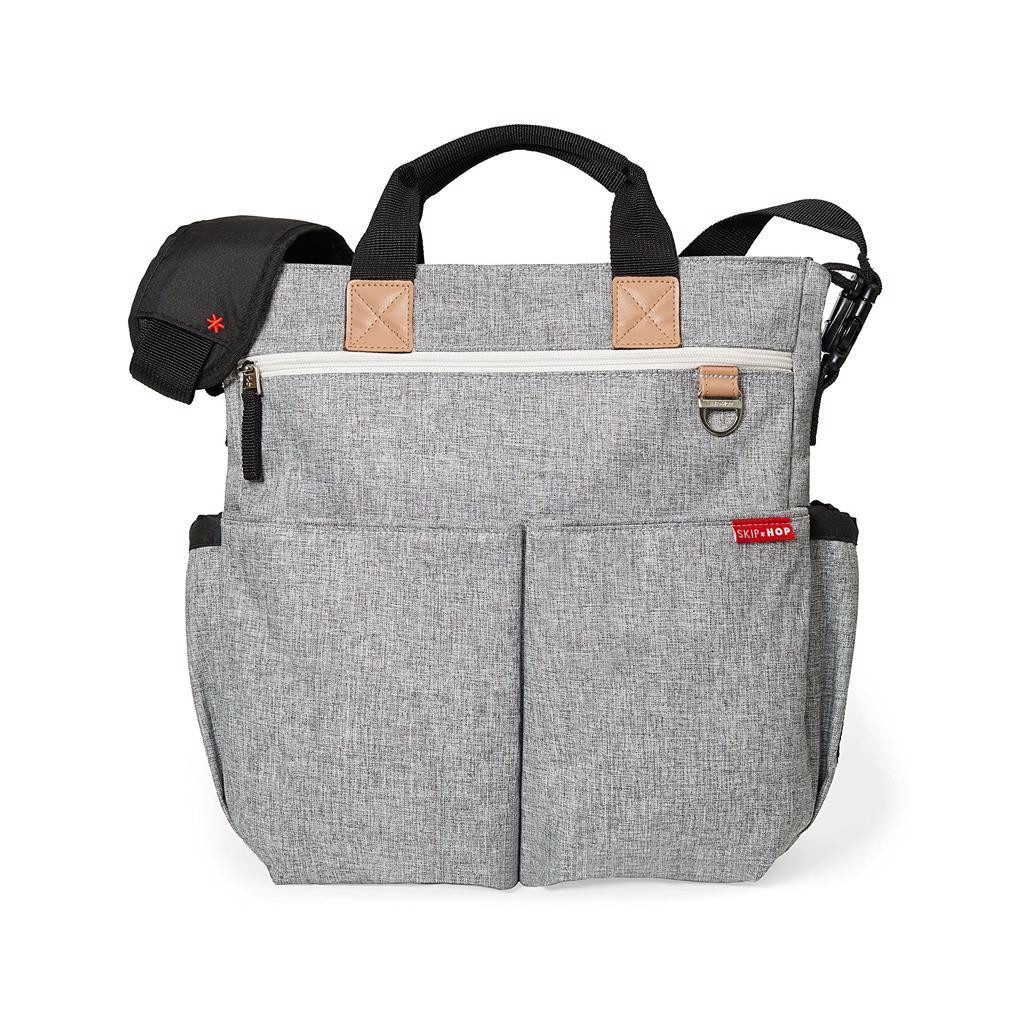 SKIP HOP Duo Signature pelenkázótáska szürke melírozott