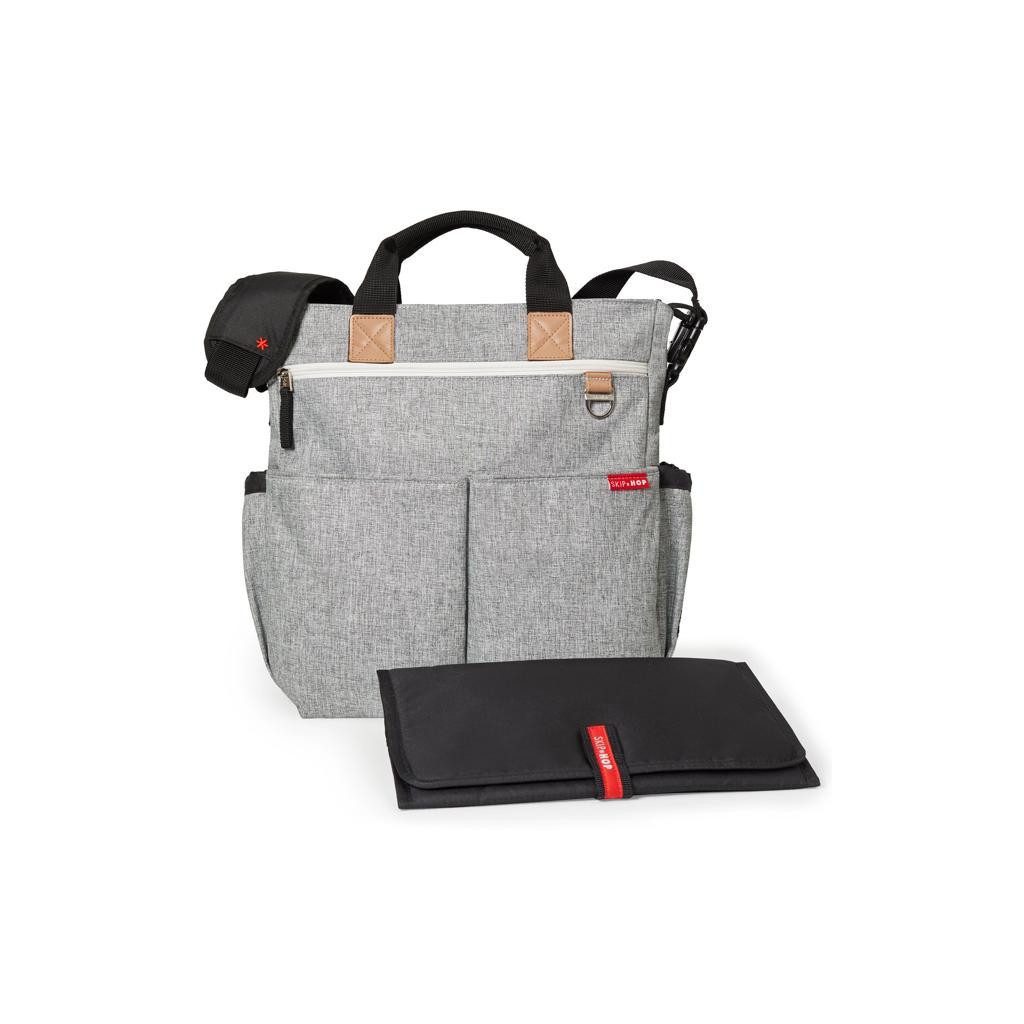 SKIP HOP Duo Signature pelenkázótáska szürke melírozott