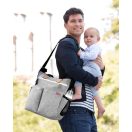 SKIP HOP Duo Signature pelenkázótáska szürke melírozott