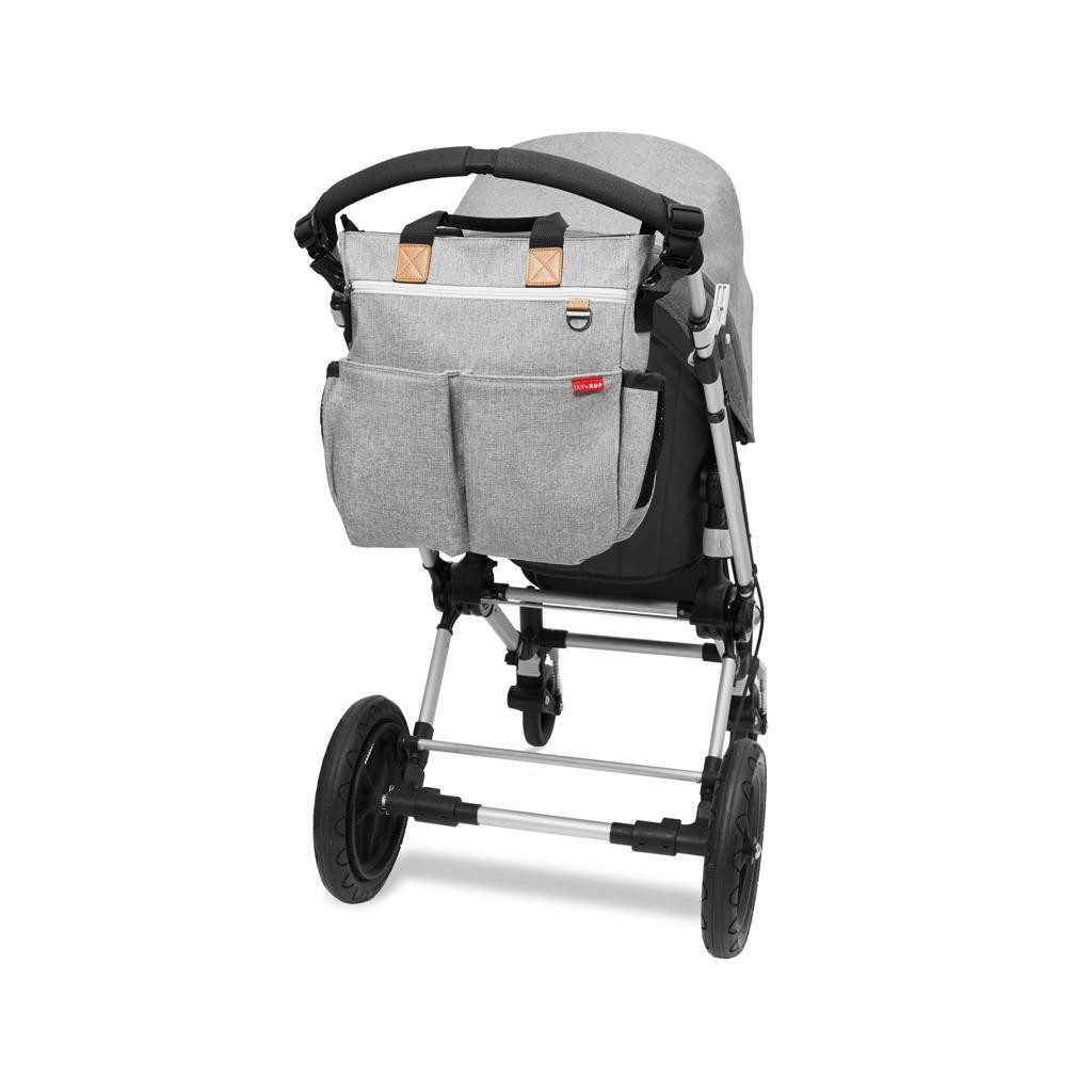 SKIP HOP Duo Signature pelenkázótáska szürke melírozott