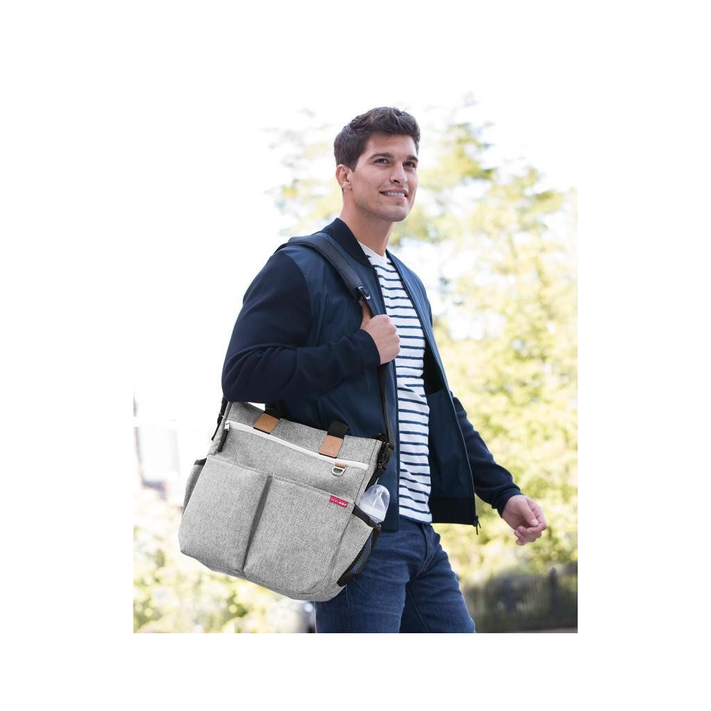 SKIP HOP Duo Signature pelenkázótáska szürke melírozott