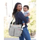 SKIP HOP Duo Signature pelenkázótáska szürke melírozott