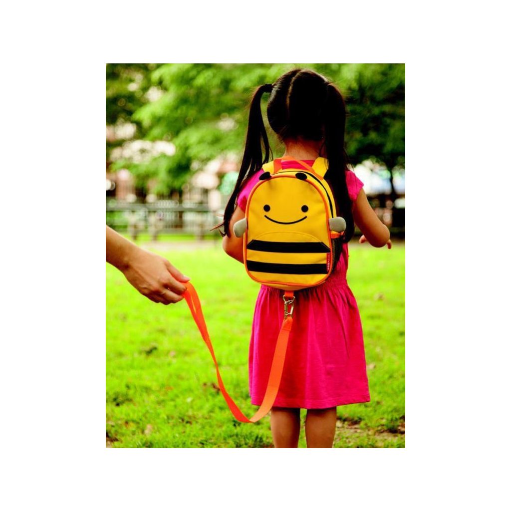 SKIP HOP Zoo Hátizsák biztonsági pórázzal Méhecske 1év+