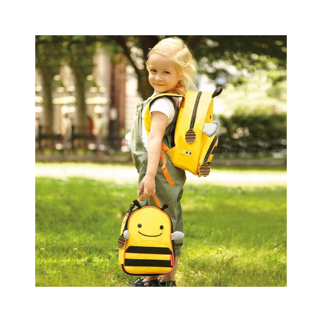 SKIP HOP Zoo Hátizsák biztonsági pórázzal Méhecske 1év+