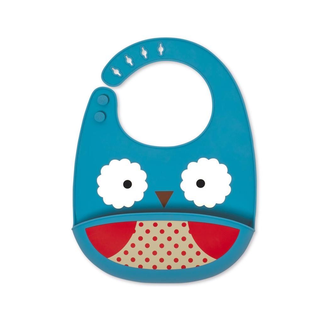 SKIP HOP Zoo Állatos szilikon előke Bagoly 6h+