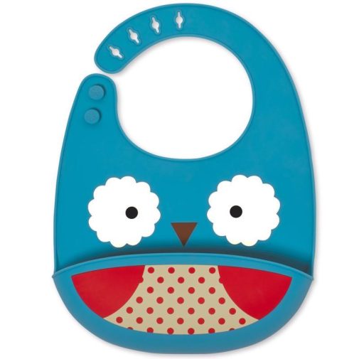SKIP HOP Zoo Állatos szilikon előke Bagoly 6h+