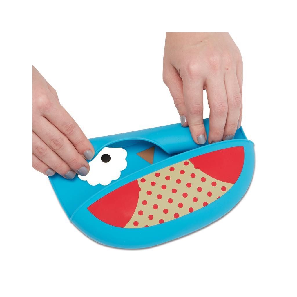 SKIP HOP Zoo Állatos szilikon előke Bagoly 6h+