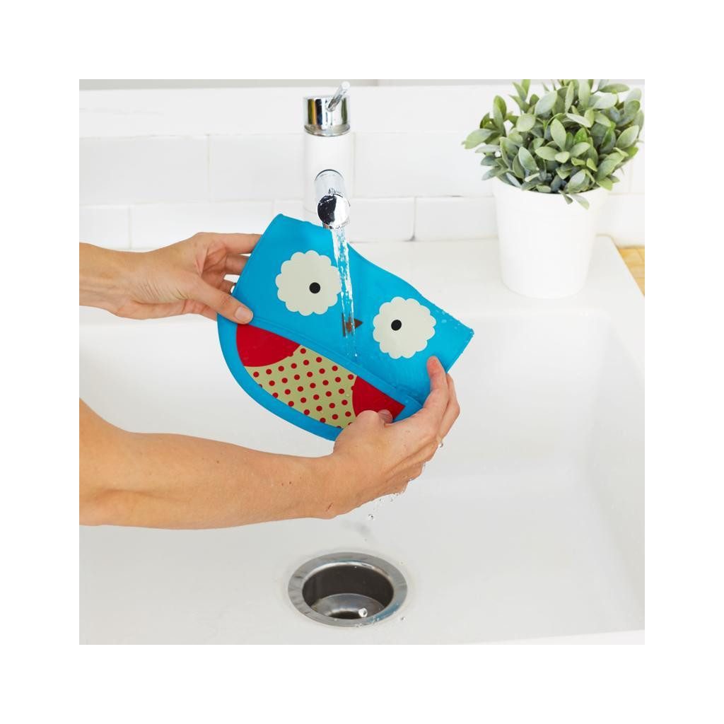 SKIP HOP Zoo Állatos szilikon előke Bagoly 6h+