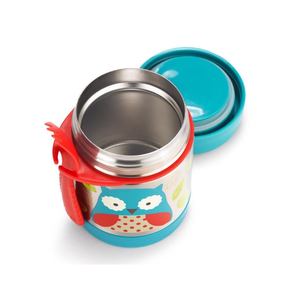 SKIP HOP Zoo Termosz ételtartó kanállal/villával Bagoly 325 ml, 3év+