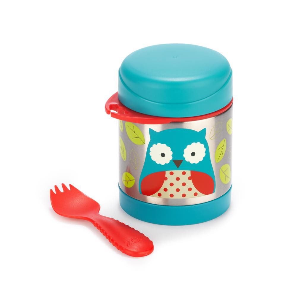 SKIP HOP Zoo Termosz ételtartó kanállal/villával Bagoly 325 ml, 3év+
