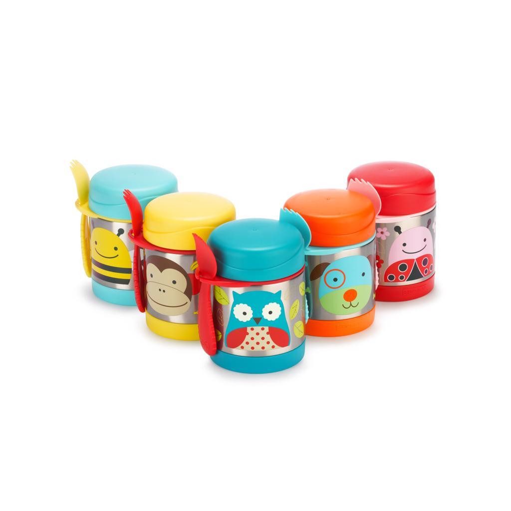 SKIP HOP Zoo Termosz ételtartó kanállal/villával Bagoly 325 ml, 3év+