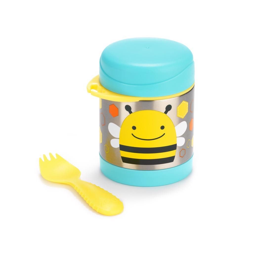 SKIP HOP Zoo Ételtermosz kanál/villával Méhecske 325 ml, 3év+