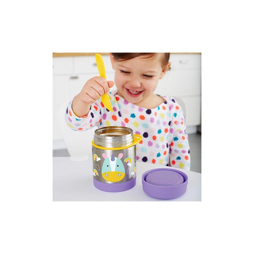 SKIP HOP Zoo Termosz ételtartó kanállal/villával Egyszarvú 325 ml, 3év+