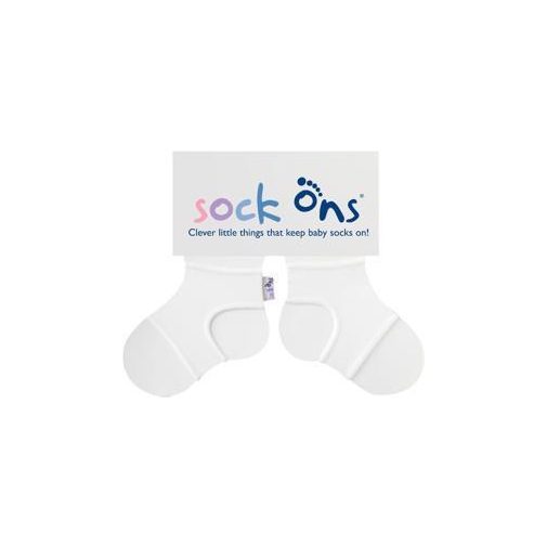 KIKKO SOCK ONS Zoknitartó Classic, fehér (0-6h)