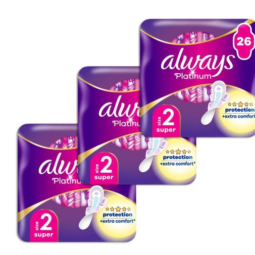 Always Ultra Platinum Super egészségügyi betét (3x26 db)