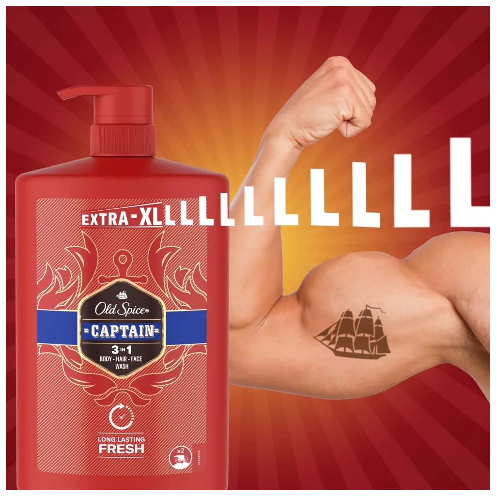 Old Spice Tusfürdő Captain 3x1000 ml