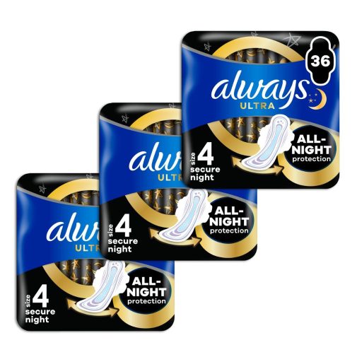 Always Ultra Secure Night betét 4-es méret (3x36 db)