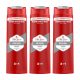 Old Spice Original 3 az 1-ben tusfürdő és sampon férfiaknak (3x400 ml)