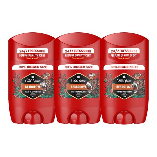 Old Spice Bearglove stift dezodor férfiaknak (3x65 ml)