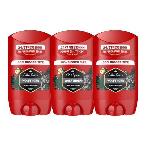 Old Spice Wolfthorn stift dezodor férfiaknak (3x65 ml)