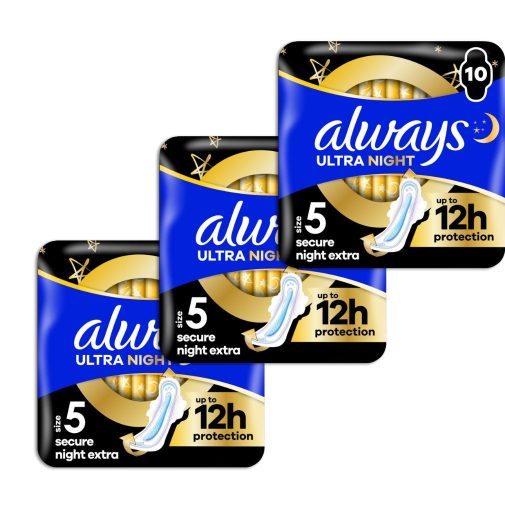 Always Ultra Secure Night Extra egészségügyi betét (3x10 db)