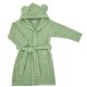 EKO Köntös pamutból kapucnival és fülekkel Olive green méret L 80-86