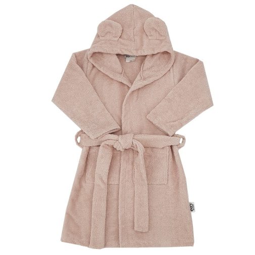 EKO Köntös pamutból kapucnival és fülekkel Powder pink méret L 80-86