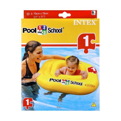Felfújható Poolschool deluxe baba úszógumi (79 cm)