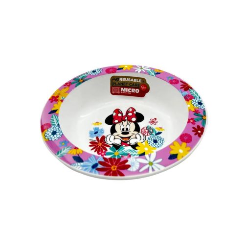 Minnie egeres mikrózható műanyag mélytányér