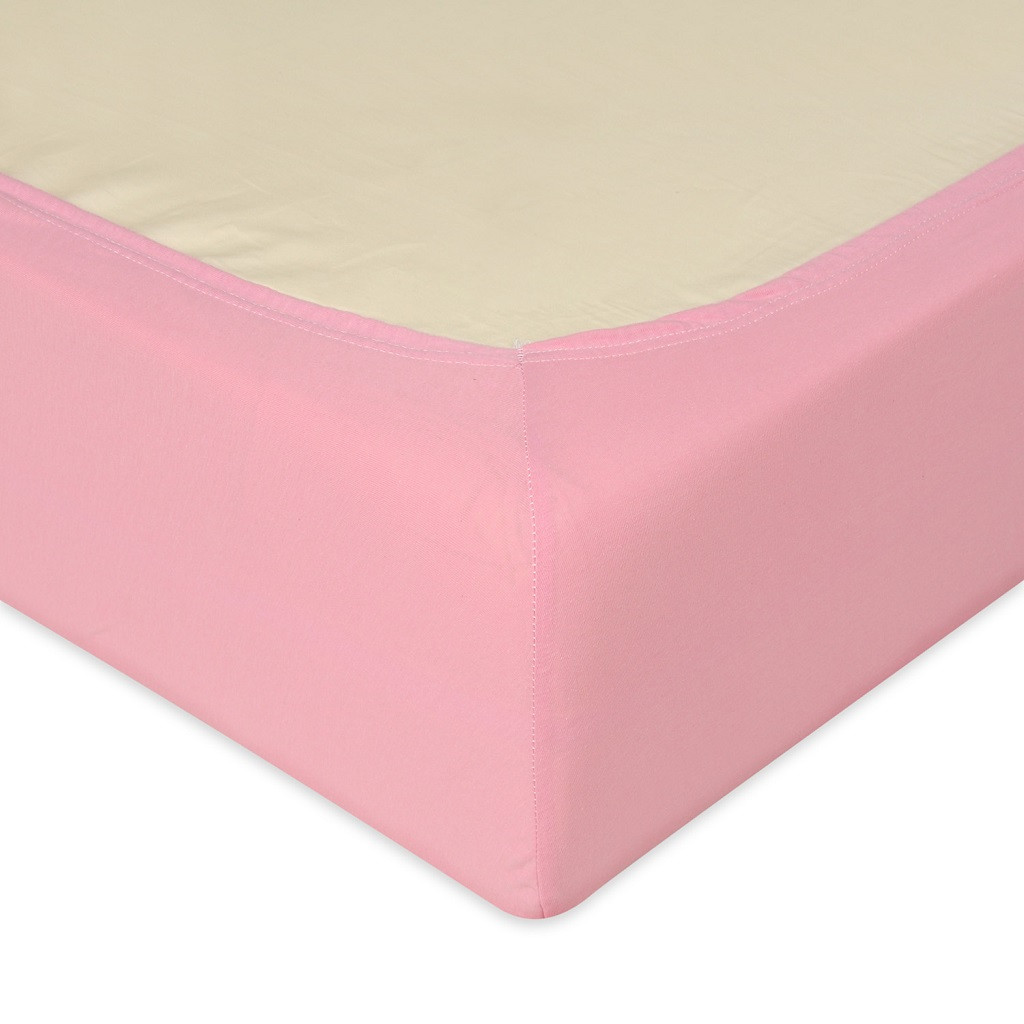 BABYMATEX Jersey lepedő gumival, 60x120 rózsaszín