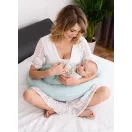 BABYMATEX Szoptatós párna muszlin Moon világos türkiz 260 cm