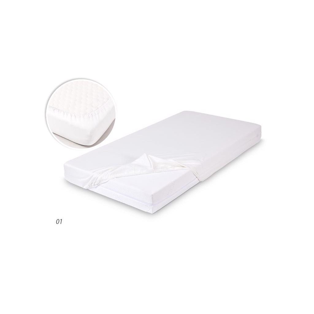 BABYMATEX Bambusz lepedő 60x120 fehér