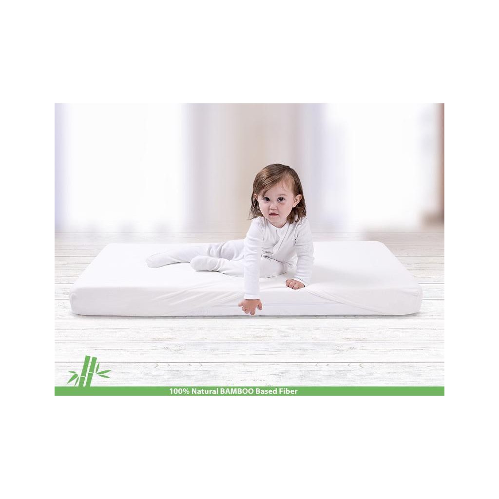 BABYMATEX Bambusz lepedő 60x120 fehér