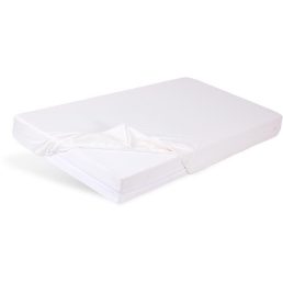 BABYMATEX Gumis vízálló lepedő Bamboo fehér 60x120 cm