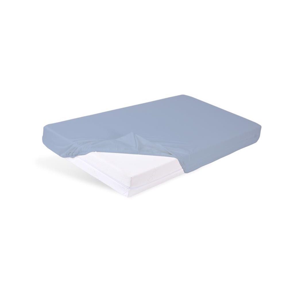 BABYMATEX Vízhatlan lepedő gumírozással Bamboo világoskék 60x120 cm