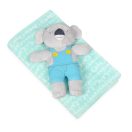 BABYMATEX Takaró játékkal Koala Mint 75 x 100 cm