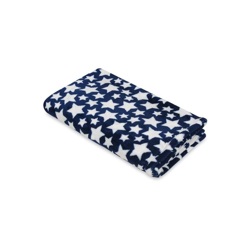 BABYMATEX Takaró játékkal Lion Blue 75 x 100 cm