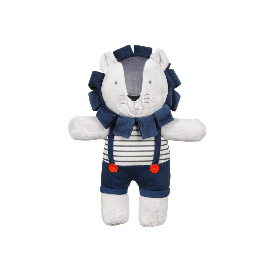 BABYMATEX Takaró játékkal Lion Blue 75 x 100 cm