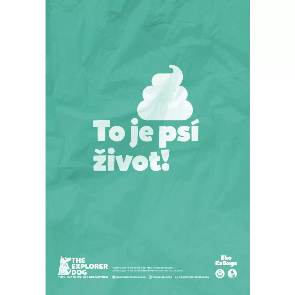 EXPLORER DOG menta illatú újrahasznosított kutyaürülék zacskók 270 db