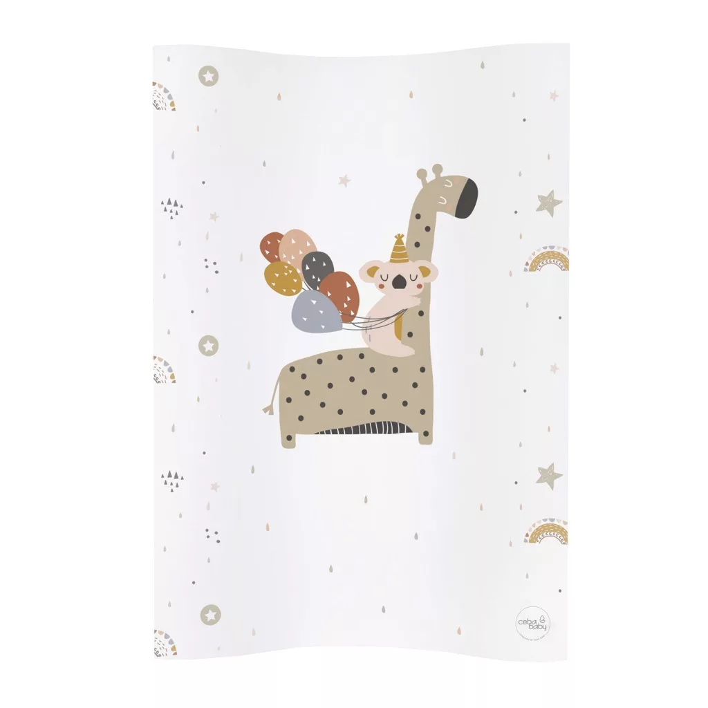 CEBA BABY Pelenkázó alátét 2-szegélyes puha COSY (50x70) Zsiráf