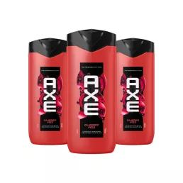   AXE Fine Fragrance Collection Cherry Fizz tusfürdő (3x400 ml) + AJÁNDÉK fémdoboz